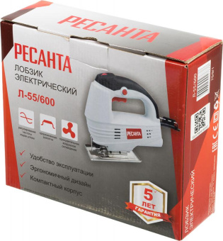 Лобзик Ресанта Л-55/600 600Вт 3000ходов/мин от электросети от магазина РЭССИ