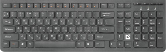 Клавиатура + мышь Defender Columbia C-775 клав:черный мышь:черный USB беспроводная slim Multimedia (45775) от магазина РЭССИ
