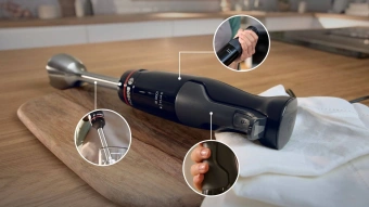 Блендер погружной Bosch MSM4B670 1000Вт черный от магазина РЭССИ