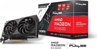 Видеокарта Sapphire PCI-E 4.0 11310-01-20G RX 6600 Gaming AMD Radeon RX 6600 8192Mb 128 GDDR6 1792/14000 HDMIx1 DPx3 HDCP Ret от магазина РЭССИ