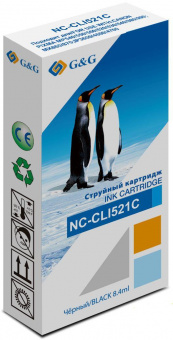 Картридж струйный G&G NC-CLI521C голубой (8.4мл) для Canon PIXMA MP540/550/560/620/630/640/980/990 от магазина РЭССИ