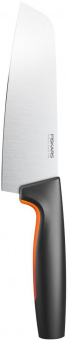 Нож кухонный Fiskars Functional Form 1057536 стальной сантоку лезв.160мм прямая заточка черный/оранжевый от магазина РЭССИ