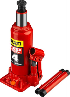 Домкрат Stayer Red Force 43160-4_z01 бутылочный гидравлический красный от магазина РЭССИ