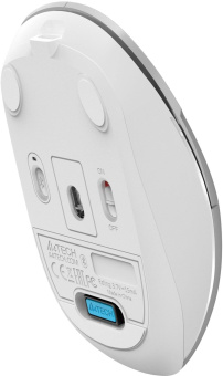 Мышь A4Tech Fstyler FB26CS Air2 серебристый/белый оптическая (2000dpi) silent беспроводная BT/Radio USB для ноутбука (4but) от магазина РЭССИ