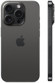 Смартфон Apple A3104 iPhone 15 Pro 256Gb черный титан моноблок 3G 4G 2Sim 6.1" 1179x2556 iOS 17 48Mpix 802.11 a/b/g/n/ac/ax NFC GPS Protect от магазина РЭССИ