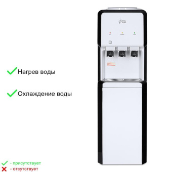 Напольный кулер ECOTRONIC V33-LCE white-black электронное охлаждение 12555 от магазина РЭССИ