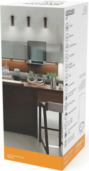 Светильник Gauss Overhead HD029 потолоч. 12Вт 3000K цв.св.:белый теплый черный от магазина РЭССИ