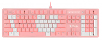 Клавиатура A4Tech Bloody B800 Dual Color механическая розовый/белый USB for gamer LED от магазина РЭССИ