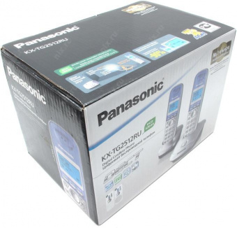 Р/Телефон Dect Panasonic KX-TG2512RUS серебристый (труб. в компл.:2шт) АОН от магазина РЭССИ