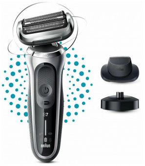 Бритва сетчатая Braun Series 7 71-S4200cs реж.эл.:3 питан.:аккум. черный/серебристый от магазина РЭССИ