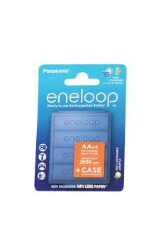 Аккумулятор Panasonic eneloop BK-3MCDE/4CP+case 2000мАч AA + футляр BL4 от магазина РЭССИ