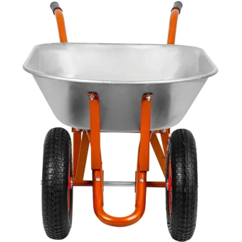 Тачка садово-строительная двухколесная в коробке СТРОЙМАШ объём 80 л грузоподъёмность 190кг 17037 от магазина РЭССИ