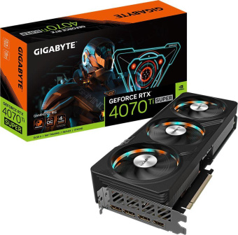 Видеокарта Gigabyte PCI-E 4.0 GV-N407TSGAMING OC-16GD NVIDIA GeForce RTX 4070TI Super 16Gb 256bit GDDR6X 2655/21000 HDMIx1 DPx3 HDCP Ret от магазина РЭССИ