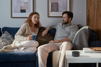 Умная колонка Yandex Станция Мини с часами Алиса черный 10W 1.0 BT 10м (YNDX-00020K) от магазина РЭССИ