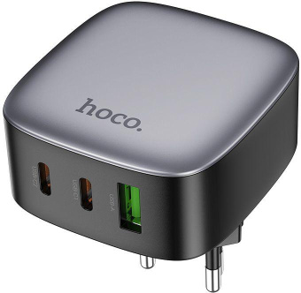Сетевое зар./устр. Hoco CS33A 30W 3A+2.5A+2A+1.5A (PD+QC+AFC) USB/2xUSB Type-C универсальное черный от магазина РЭССИ