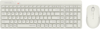 Клавиатура + мышь A4Tech Fstyler FG2300 Air клав:бежевый мышь:бежевый USB беспроводная slim (FG2300 AIR BEIGE) от магазина РЭССИ