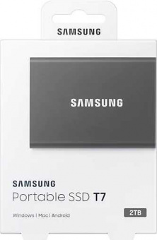 Накопитель SSD Samsung USB-C 2Tb MU-PC2T0T/WW T7 1.8" черный от магазина РЭССИ