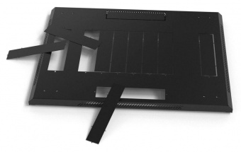 Шкаф коммутационный Hyperline (TTBR-4266-DD-RAL9004) напольный 42U 600x600мм пер.дв.перфор. задн.дв.перфор. 2 бок.пан. 800кг черный 510мм 2055мм IP20 сталь от магазина РЭССИ