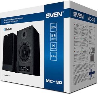 Колонки Sven MC-30 2.0 черный 200Вт BT от магазина РЭССИ