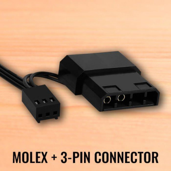 Вентилятор Aerocool Frost 12 120x120mm 3-pin 4-pin (Molex)24dB 160gr LED Ret от магазина РЭССИ