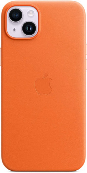 Чехол (клип-кейс) Apple для Apple iPhone 14 Plus Leather Case with MagSafe A2907 оранжевый (MPPF3ZM/A) от магазина РЭССИ