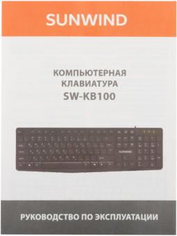 Клавиатура SunWind SW-KB100 черный USB