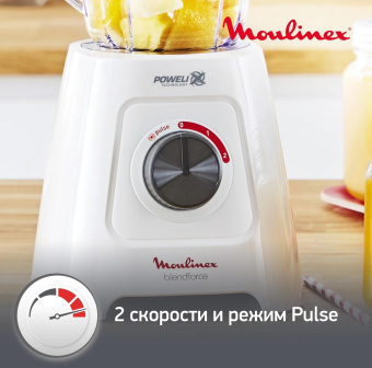 Блендер стационарный Moulinex Blendforce LM42Q110 600Вт белый от магазина РЭССИ