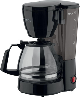 Кофеварка капельная Scarlett SC-CM33018 600Вт черный от магазина РЭССИ