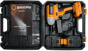 Гайковерт Вихрь АГ-300/20Li аккум. патрон:квад.1/2" (кейс в комплекте) (72/24/4) от магазина РЭССИ