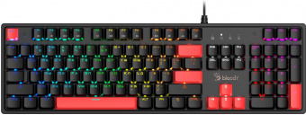 Клавиатура A4Tech Bloody S510R механическая черный USB for gamer LED (S510R USB FIRE BLACK/BLMS RED) от магазина РЭССИ