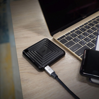Накопитель SSD Silicon Power USB-C 2TB SP020TBPSDPC60CK PC60 1.8" черный от магазина РЭССИ