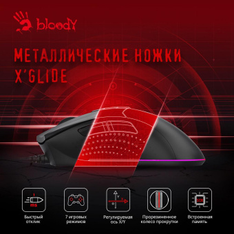 Мышь A4Tech Bloody ES9 Plus черный оптическая (10000dpi) USB (7but) от магазина РЭССИ