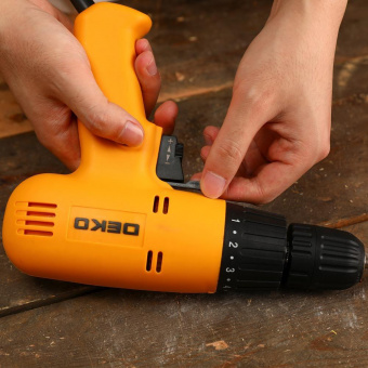 Дрель Deko DKSD400W 400Вт патрон:быстрозажимной реверс (063-4086) от магазина РЭССИ