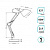 Светильник Gauss GT0033 настольный на струбцине/основание E27 зеленый 60Вт от магазина РЭССИ