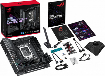 Материнская плата Asus ROG STRIX Z790-I GAMING WIFI Soc-1700 Intel Z790 2xDDR5 mini-ITX AC`97 8ch(7.1) 2.5Gg RAID+HDMI от магазина РЭССИ