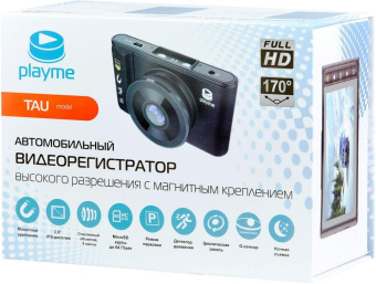 Видеорегистратор Playme TAU черный 2Mpix 1080x1920 1080p 170гр. GP6248 от магазина РЭССИ