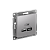 РОЗЕТКА USB ATLASDESIGN A+С, 5В/2,4А, 2х5В/1,2А, механизм, АЛЮМИНИЙ от магазина РЭССИ