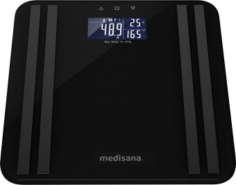 Весы напольные электронные Medisana BS 465 макс.180кг черный от магазина РЭССИ