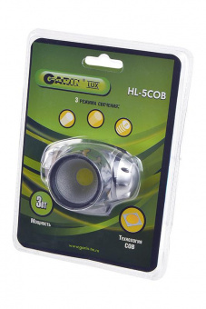 Фонарь GARIN LUX HL-5COB налобный 3Вт BL1 от магазина РЭССИ