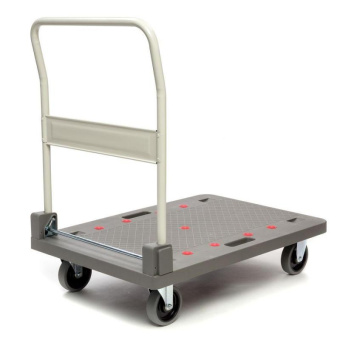 Платформенная тележка СТЕЛЛА-ТЕХНИК 900х610 со складной ручкой грузоподъемность 250 кг FW-250П от магазина РЭССИ