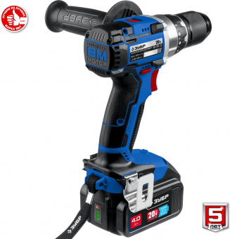 Дрель-шуруповерт Зубр DB-201-42 аккум. патрон:быстрозажимной (кейс в комплекте) от магазина РЭССИ