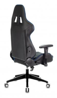 Кресло игровое Zombie VIKING 4 AERO черный/синий текстиль/эко.кожа с подголов. крестов. пластик от магазина РЭССИ