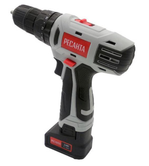 Дрель-шуруповерт Ресанта ДА-24-2ЛК-У аккум. патрон:быстрозажимной (кейс в комплекте) (75/14/8) от магазина РЭССИ