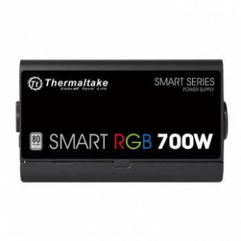 Блок питания Thermaltake ATX 700W Smart RGB 700 80+ (24+4+4pin) APFC 120mm fan color LED 6xSATA RTL от магазина РЭССИ