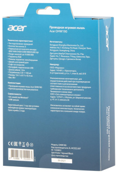 Мышь Acer OMW190 черный оптическая (6400dpi) USB (6but) от магазина РЭССИ