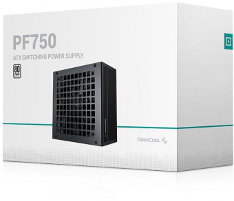 Блок питания Deepcool ATX 750W PF750 80 PLUS WHITE 24+2x(4+4) pin APFC 120mm fan 6xSATA RTL от магазина РЭССИ