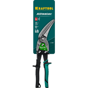 Ножницы по металлу KRAFTOOL Alligator левые удлинённые Cr-Mo 280 мм 2328-LL от магазина РЭССИ