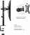 Кронштейн для мониторов Onkron D101E черный 13"-34" макс.10кг настольный поворот и наклон от магазина РЭССИ