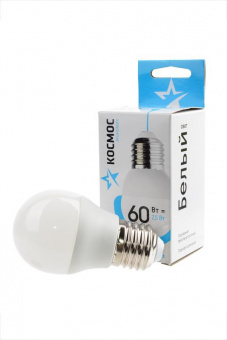 Лампа светодиодная КОСМОС ЭКОНОМИК/BASIC LED7.5wGL45E2745 7.5Вт E27 4500K BL1 от магазина РЭССИ