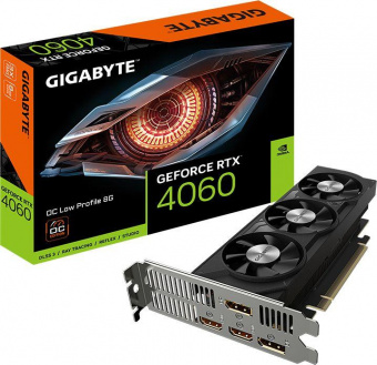 Видеокарта Gigabyte PCI-E 4.0 GV-N4060OC-8GL NVIDIA GeForce RTX 4060 8192Mb 128 GDDR6 2475/17000 HDMIx2 DPx2 HDCP Ret от магазина РЭССИ